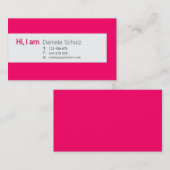 Hoi! Ik ben - Visitekaartjes voor Dating (Voorkant / Achterkant)