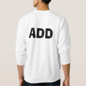 Hoi, ik hou van kaas, ik hou van kaas... trui (Achterkant)