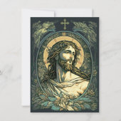 Hoi is Risen. Art Nouveau Jesus Painting Feestdagenkaart (Voorkant)
