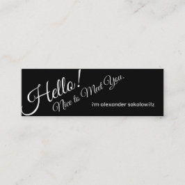 Hoi! Leuk je te ontmoeten! ProfielVisitekaartje Mini Visitekaartje