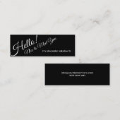 Hoi! Leuk je te ontmoeten! ProfielVisitekaartje Mini Visitekaartje (Voorkant / Achterkant)