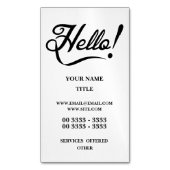 Hoi Magnetisch Visitekaartje (Voorkant Verticaal)