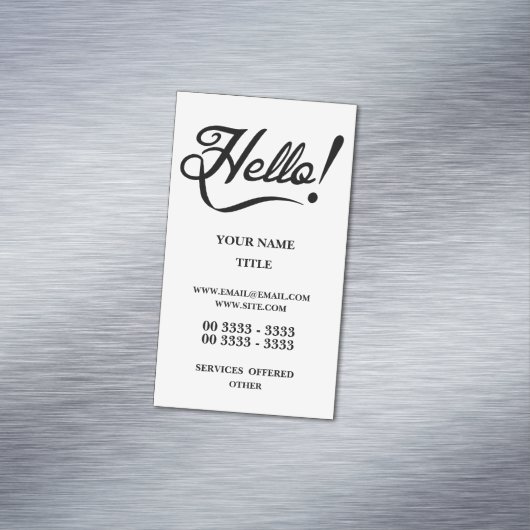 Hoi Magnetisch Visitekaartje (Voorbeeld)