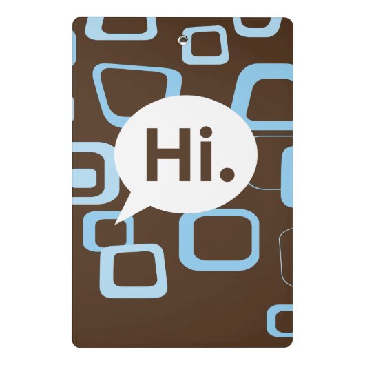 Hoi. Mini-klembord Mini Klembord (Achterkant)