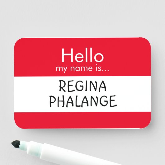 Hoi... Regina Phalange Naamplaatje (In situ)