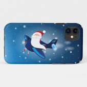 Hoi! Santa op het vliegtuig, iPhone5 hoesje (Achterkant (horizontaal))