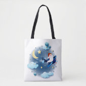 Hoi! Santa op het vliegtuig Tote Bag (Voorkant)