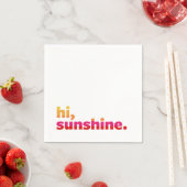 Hoi, Sunshine. Summer Party Cocktail Servet (Insitu)