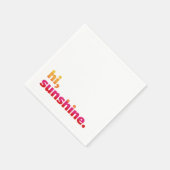 Hoi, Sunshine. Summer Party Cocktail Servet (Hoek)