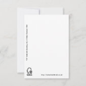 "Hoi!", van Brian Benson flat card (Achterkant)