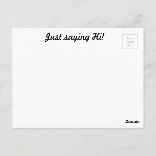 Hoi van NYC briefkaart! Briefkaart (Achterkant)