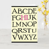 Hoi! Wenskaart, blanco binnen Kaart (Gele Bloem)