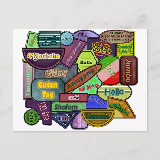 Hoi! Wereldwijd Briefkaart (Voorkant)