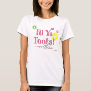 Hoi Ya Toots! roze T-shirt