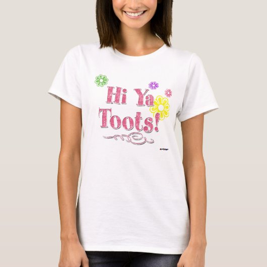Hoi Ya Toots! roze T-shirt (Voorkant)