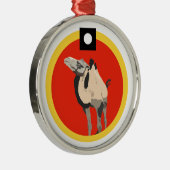HoiHo de Camel Metalen Ornament (Rechts)