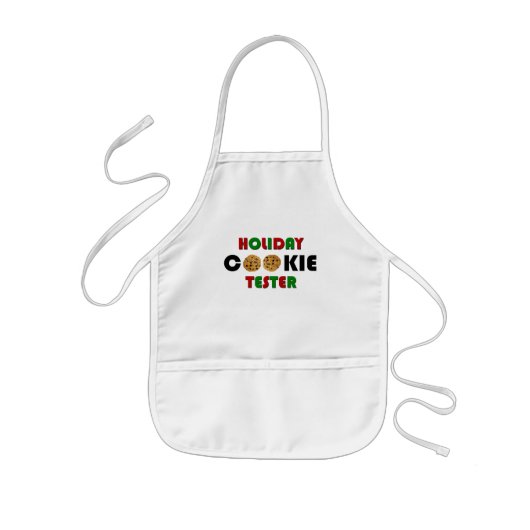 Hoilday Cookie Tester Apron (kinder) Kinder Schort (Voorkant)