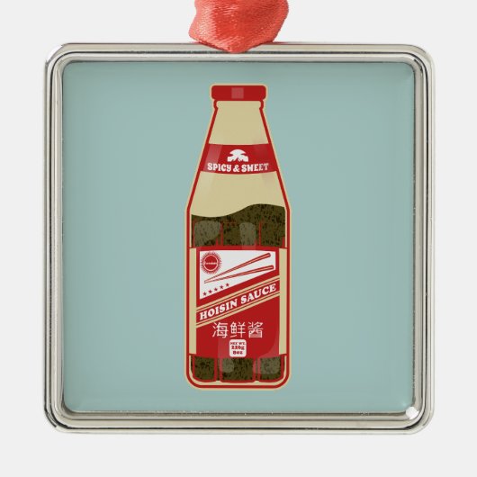 Hoisin Sauce Kantonese Voedsel Metalen Ornament (Voorkant)