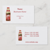 Hoisin Sauce Kantonese Voedsel Visitekaartje (Voorkant / Achterkant)