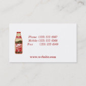 Hoisin Sauce Kantonese Voedsel Visitekaartje (Achterkant)