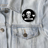 Hoist de piraatkleuren! ronde button 5,7 cm (In situ)