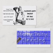 "Hoity Toity Janitorial" Visitekaartje (Voorkant / Achterkant)