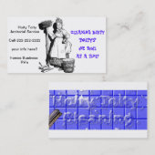 "Hoity Toity Janitorial" Visitekaartje (Voorkant / Achterkant)