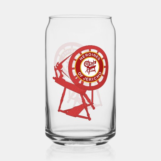 HOJ afgedrukt blik glas (Achterkant)