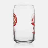 HOJ afgedrukt blik glas (Links)