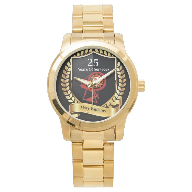 HOJ Jaar van services Horloge (Voorkant)