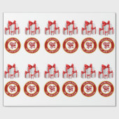 HOJ kerst Cadeaupapier (Vlak)