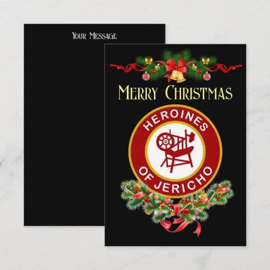 HOJ kerstkaart Aankondiging (Voorkant / Achterkant)