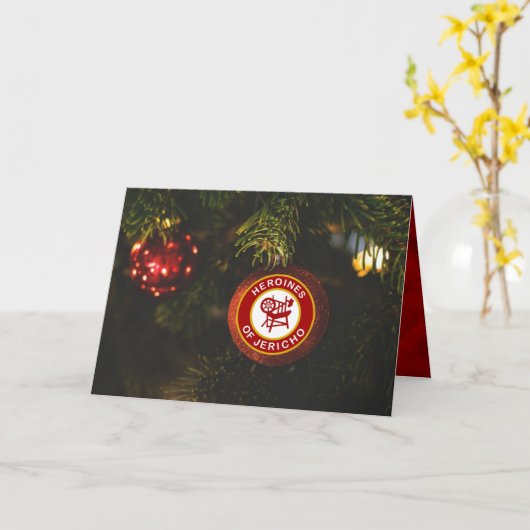 HOJ Kerstkaart Kaart (Gele Bloem)