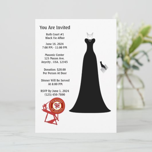 HOJ uitnodigingen (Staand voorkant)