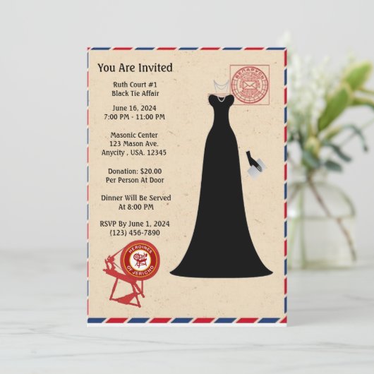 HOJ uitnodigingen (Staand voorkant)