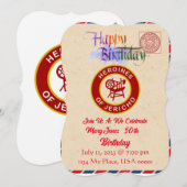 HOJ verjaardagsuitnodiging Kaart (Voorkant / Achterkant)