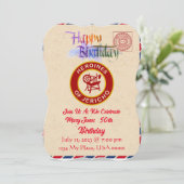 HOJ verjaardagsuitnodiging Kaart (Staand voorkant)