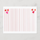 hoja de papel con renglones rojos y corazones (Achterkant)