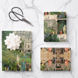 Hoja De Papel De Regalo Cabalgando avestruces en A Inpakpapier Vel