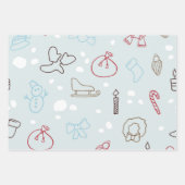 Hoja De Papel De Regalo christmas reindeer Inpakpapier Vel (Voorkant 3)