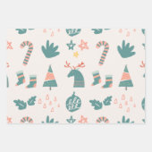 Hoja De Papel De Regalo christmas reindeer Inpakpapier Vel (Voorkant)