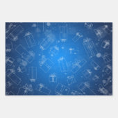 Hoja De Papel De Regalo copos de nieve Inpakpapier Vel (Voorkant 2)