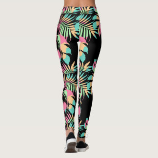 Hojas de colores leggings