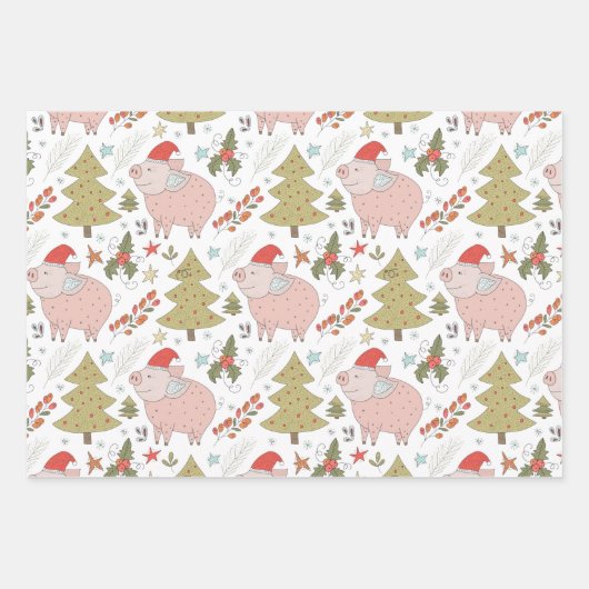 Hojas de papel navideñas inpakpapier vel (Voorkant 3)