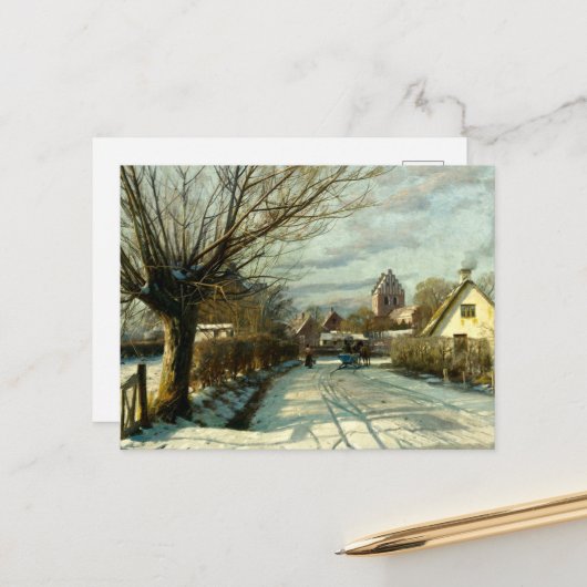 Hoje Taastrup, buiten Kopenhagen Feestdagenkaart (Voorkant / Achterkant in situ)