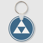 Hojo Clan Kamon Sleutelhanger (Voorkant)