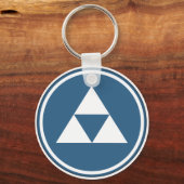 Hojo Clan Kamon Sleutelhanger (Voorkant)