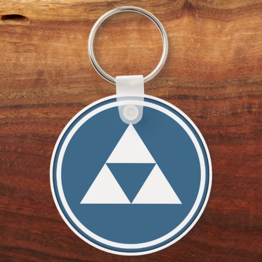 Hojo Clan Kamon Sleutelhanger (Voorkant)