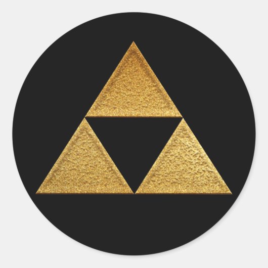 Hojo Mitsuuroko Kamon in Gold Seal Ronde Sticker (Voorkant)