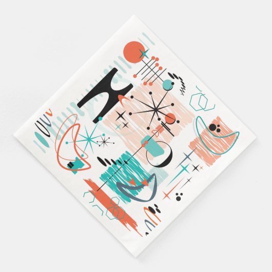 HoJo Retro Paper Dinner Napkins Servet (Hoek)